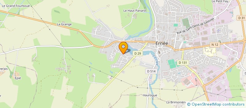 localisation de l'entreprise MONSIEUR JOEL BOYERE à ERNEE