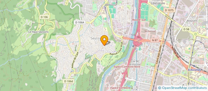 localisation de l'entreprise MONSIEUR JOEL BOZON à SEYSSINS