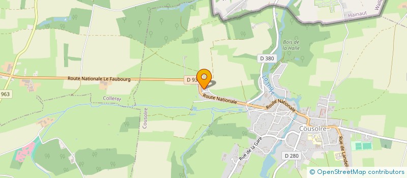 localisation de l'entreprise MONSIEUR JOEL BRITELLE  COUSOLRE