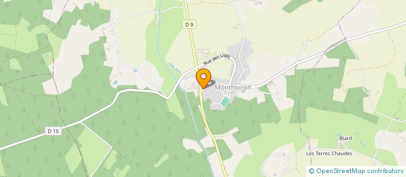 localisation de l'entreprise MONSIEUR JOEL BROUARD  MONTHOIRON