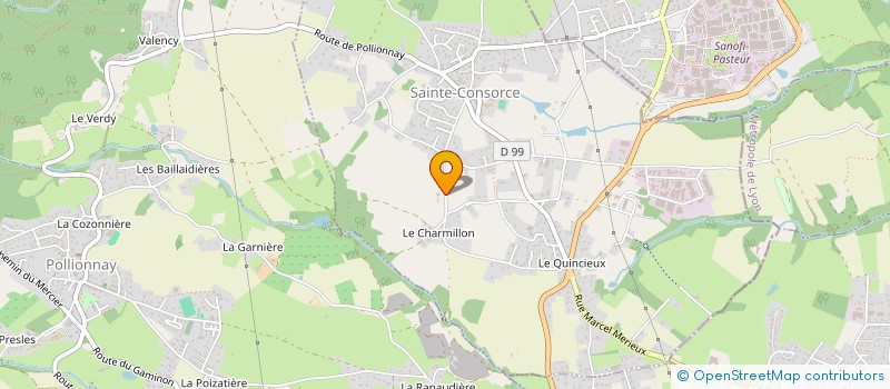 localisation de l'entreprise MONSIEUR JOEL BRUN à SAINTE-CONSORCE