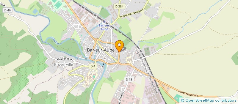 localisation de l'entreprise MONSIEUR JOEL BRUN  BAR-SUR-AUBE