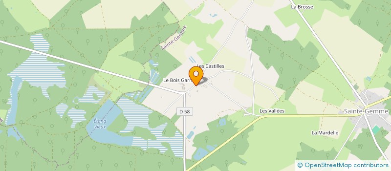 localisation de l'entreprise MONSIEUR JOEL BRUNET à SAINTE-GEMME