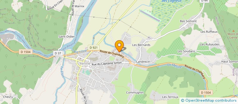 localisation de l'entreprise MONSIEUR JOEL BRUSSEAUX  YENNE