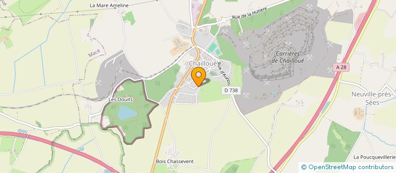 localisation de l'entreprise MONSIEUR JOEL BUCHERON à CHAILLOUE