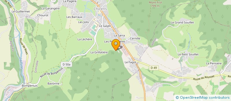 localisation de l'entreprise MONSIEUR JOEL BUISSON  CHIRENS