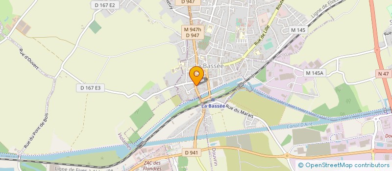 localisation de l'entreprise MONSIEUR JOEL BULTEL  LA BASSEE