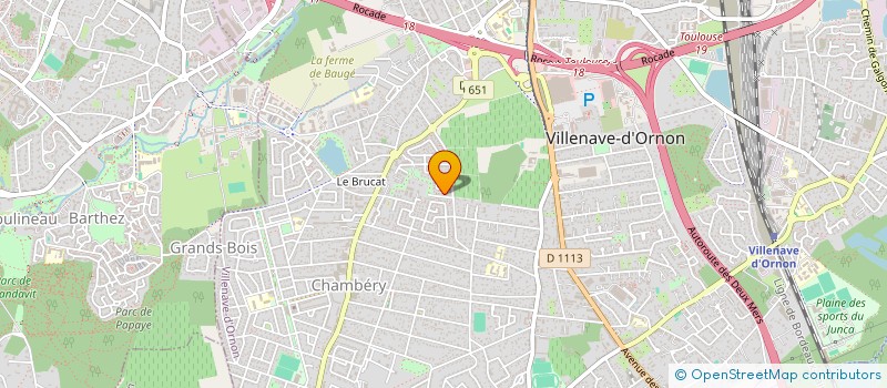 localisation de l'entreprise MONSIEUR JOEL BUSSIERE  VILLENAVE-D'ORNON