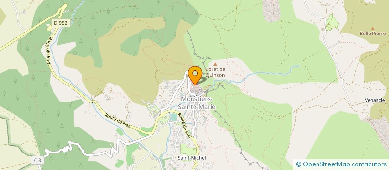 localisation de l'entreprise MONSIEUR JOEL BUZZI  MOUSTIERS-SAINTE-MARIE