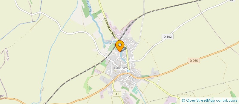 localisation de l'entreprise MONSIEUR JOEL CAILLAT  LAIGNES