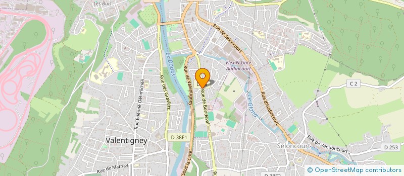 localisation de l'entreprise MONSIEUR JOEL CAPOULADE  AUDINCOURT