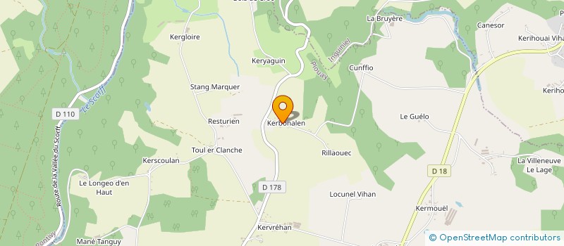 localisation de l'entreprise MONSIEUR JOEL CARCREFF à PLOUAY