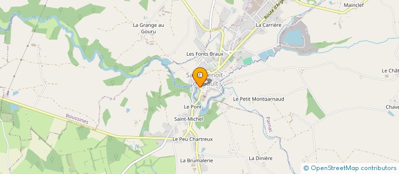 localisation de l'entreprise MONSIEUR JOEL CARON à SAINT-BENOIT-DU-SAULT