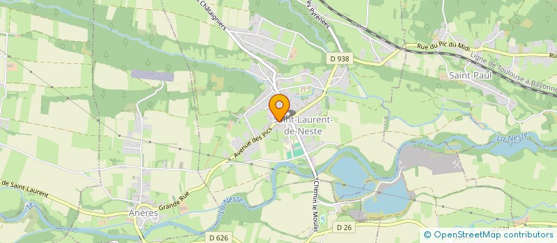 localisation de l'entreprise MONSIEUR JOEL CASCARRE  SAINT-LAURENT-DE-NESTE