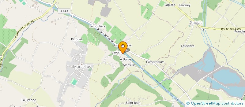 localisation de l'entreprise MONSIEUR JOEL CASTETS  MARCELLUS