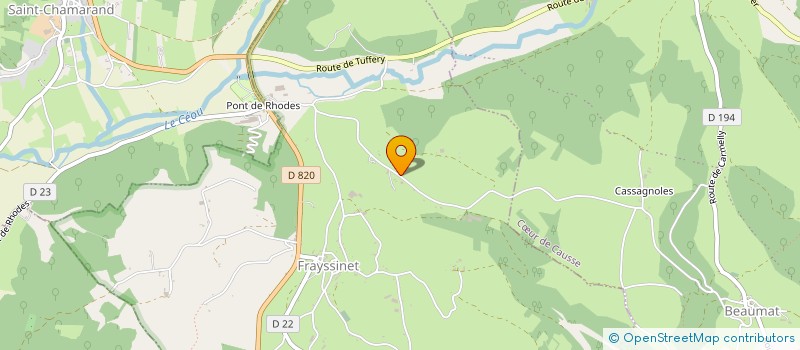 localisation de l'entreprise MONSIEUR JOEL CAZARD  FRAYSSINET