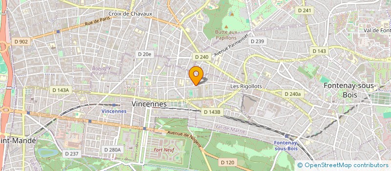 localisation de l'entreprise MONSIEUR JOEL CHABAS à VINCENNES