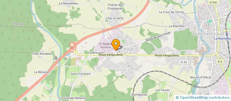 localisation de l'entreprise MONSIEUR JOEL CHABOT  LA ROCHEFOUCAULD-EN-ANGOUMOIS