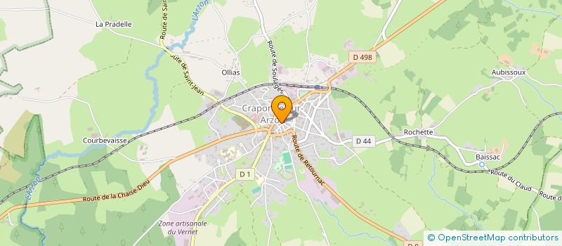 localisation de l'entreprise MONSIEUR JOEL CHAMBON  SAINT-VICTOR-SUR-ARLANC