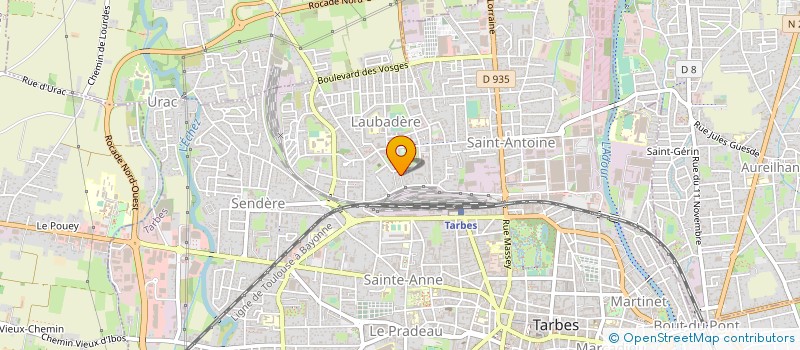 localisation de l'entreprise MONSIEUR JOEL CHAMPAGNE  TARBES