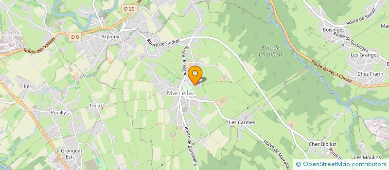 localisation de l'entreprise MONSIEUR JOEL CHARDON  MARCELLAZ