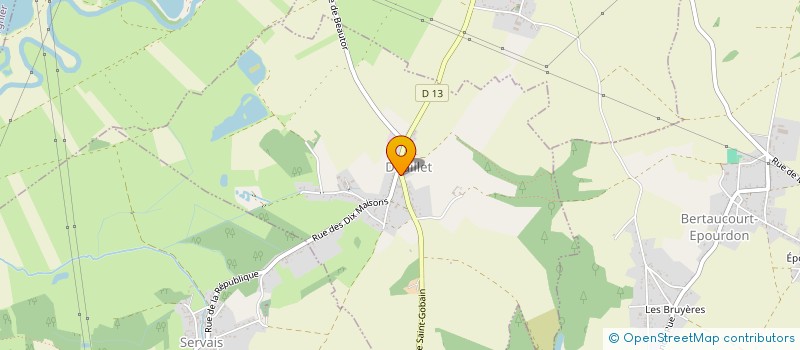 localisation de l'entreprise MONSIEUR JOEL CHARLERY  DEUILLET