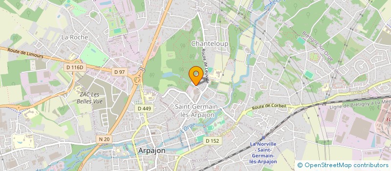 localisation de l'entreprise MONSIEUR JOEL CHAUVIN à SAINT-GERMAIN-LES-ARPAJON