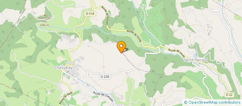 localisation de l'entreprise MONSIEUR JOEL CHAVAT  CHASSELAY