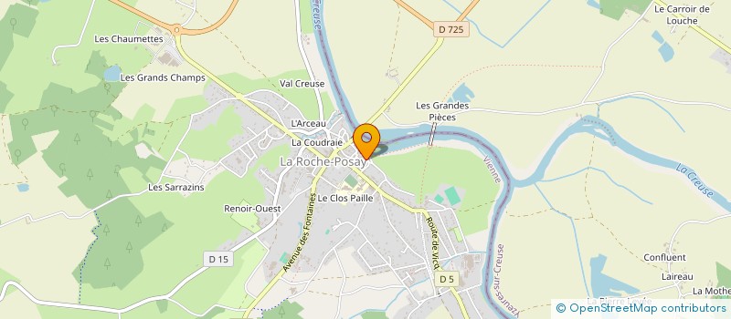 localisation de l'entreprise MONSIEUR JOEL CHEREAU  LA ROCHE-POSAY