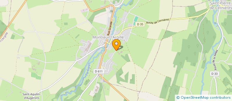 localisation de l'entreprise MONSIEUR JOEL CHESNOT  MONTREUIL-L'ARGILLE