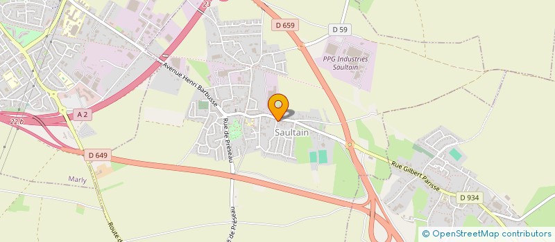 localisation de l'entreprise MONSIEUR JOEL CLAREMBAUX  SAULTAIN