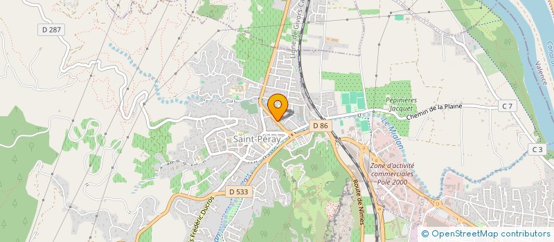 localisation de l'entreprise MONSIEUR JOEL CLAVERIE  SAINT-PERAY