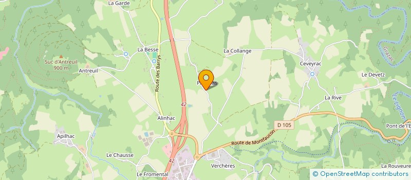 localisation de l'entreprise MONSIEUR JOEL CLERGE  YSSINGEAUX