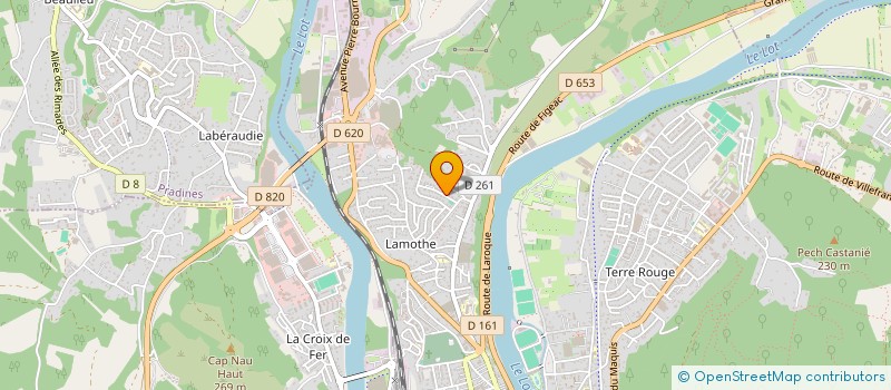 localisation de l'entreprise MONSIEUR JOEL CLUZEL  CAHORS