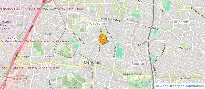localisation de l'entreprise MONSIEUR JOEL COFFRE à MERIGNAC