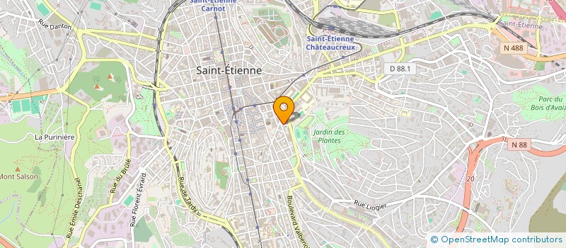 localisation de l'entreprise MONSIEUR JOEL COLOMBET  SAINT-ETIENNE