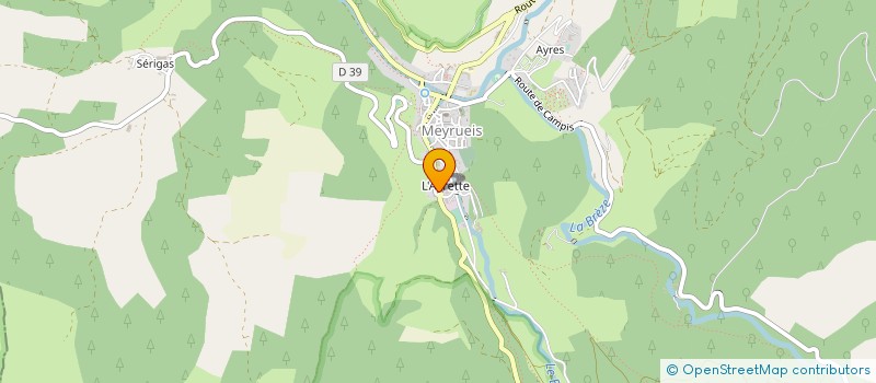 localisation de l'entreprise MONSIEUR JOEL COMMANDRE  MEYRUEIS