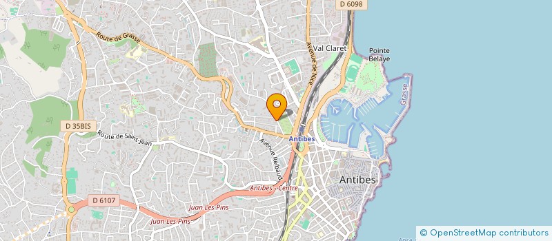 localisation de l'entreprise MONSIEUR JOEL COQUEREAU à ANTIBES