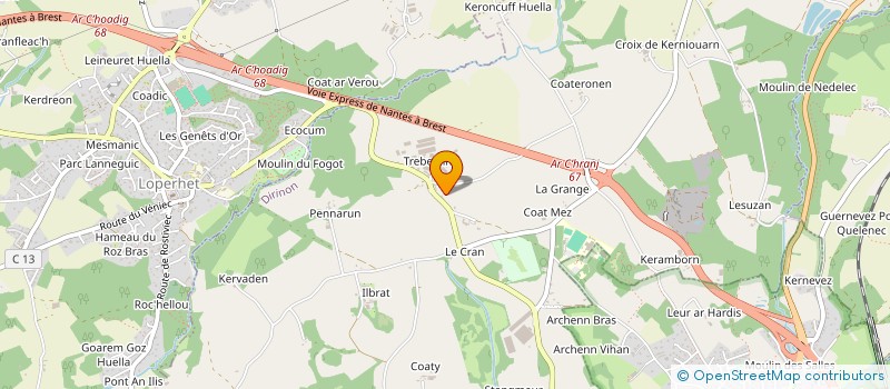 localisation de l'entreprise MONSIEUR JOEL COSTIOU  DIRINON