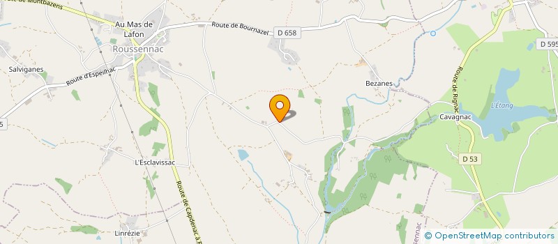 localisation de l'entreprise MONSIEUR JOEL COUDERC  LES ALBRES