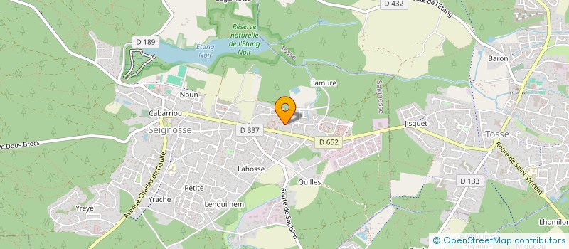 localisation de l'entreprise MONSIEUR JOEL COUSSEAU  SEIGNOSSE