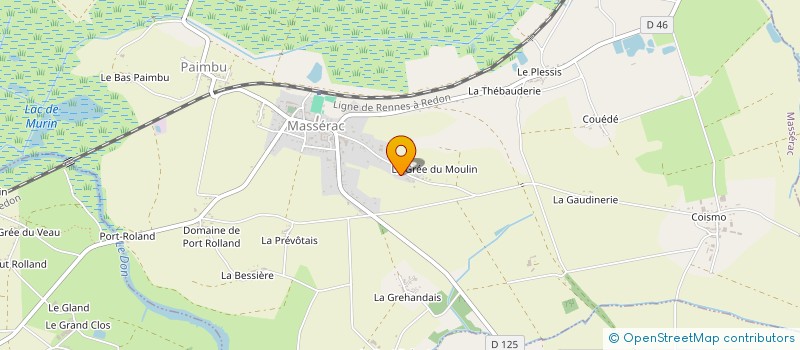 localisation de l'entreprise MONSIEUR JOEL CROCHARD  MASSERAC