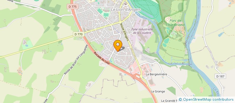 localisation de l'entreprise MONSIEUR JOEL CROSVILLE  LE LION D'ANGERS