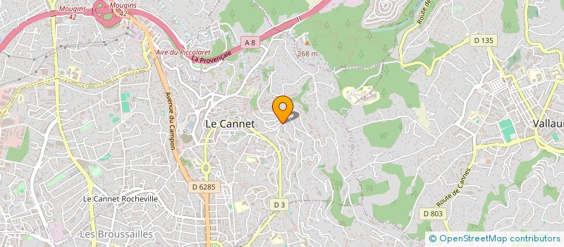 localisation de l'entreprise MONSIEUR JOEL CUOQ à LE CANNET