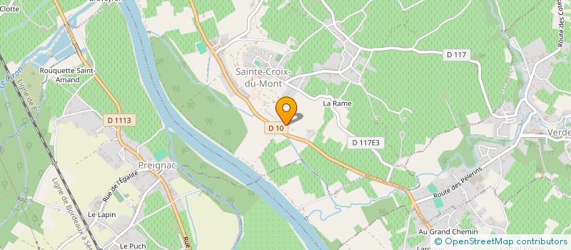 localisation de l'entreprise MONSIEUR JOEL DE VATHAIRE  SAINTE-CROIX-DU-MONT