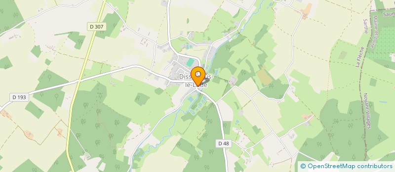 localisation de l'entreprise MONSIEUR JOEL DECERS  LE LUDE