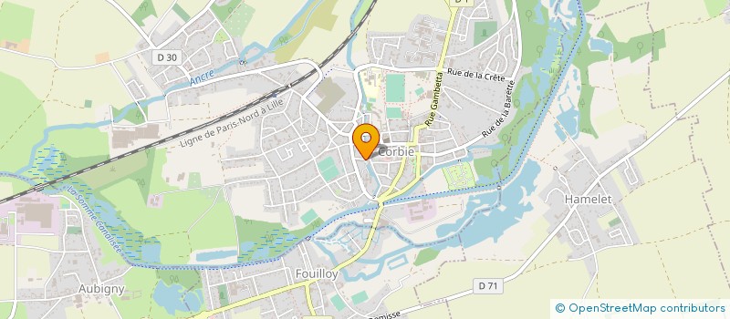 localisation de l'entreprise MONSIEUR JOEL DELACRESSONNIERE à CORBIE