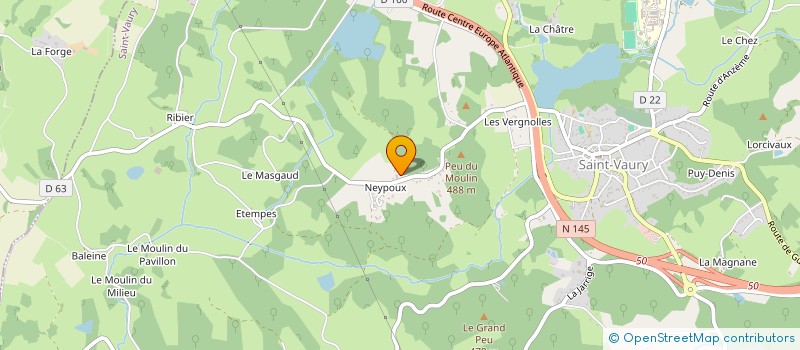 localisation de l'entreprise MONSIEUR JOEL DELAFONT à SAINT-VAURY