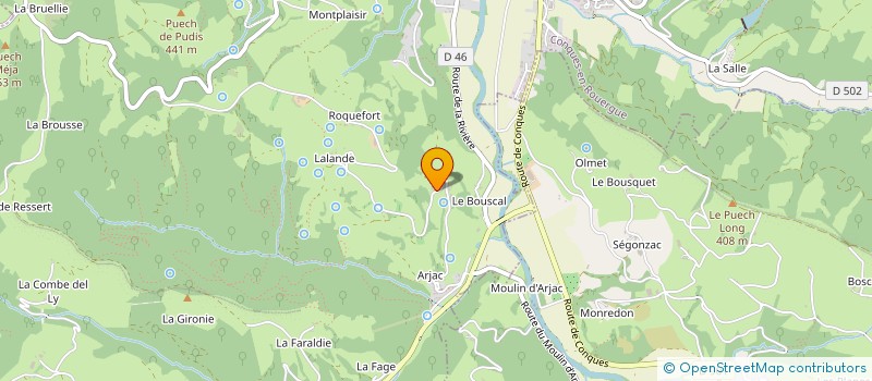 localisation de l'entreprise MONSIEUR JOEL DELAGNES à CONQUES-EN-ROUERGUE