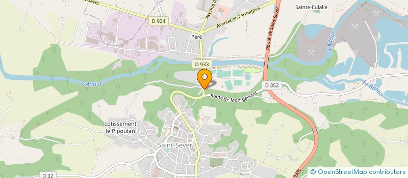 localisation de l'entreprise MONSIEUR JOEL DELAHAIES  SAINT-SEVER